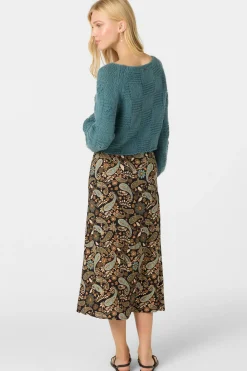Sunni Rosalia Paisley Midi Skirt