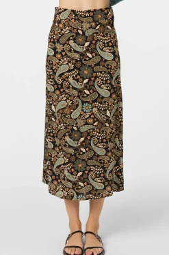 Sunni Rosalia Paisley Midi Skirt
