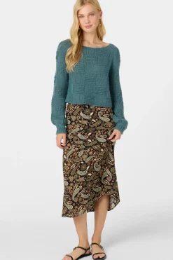 Sunni Rosalia Paisley Midi Skirt
