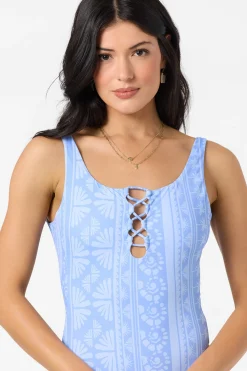 Surf Abstract Hillrose One-Piece