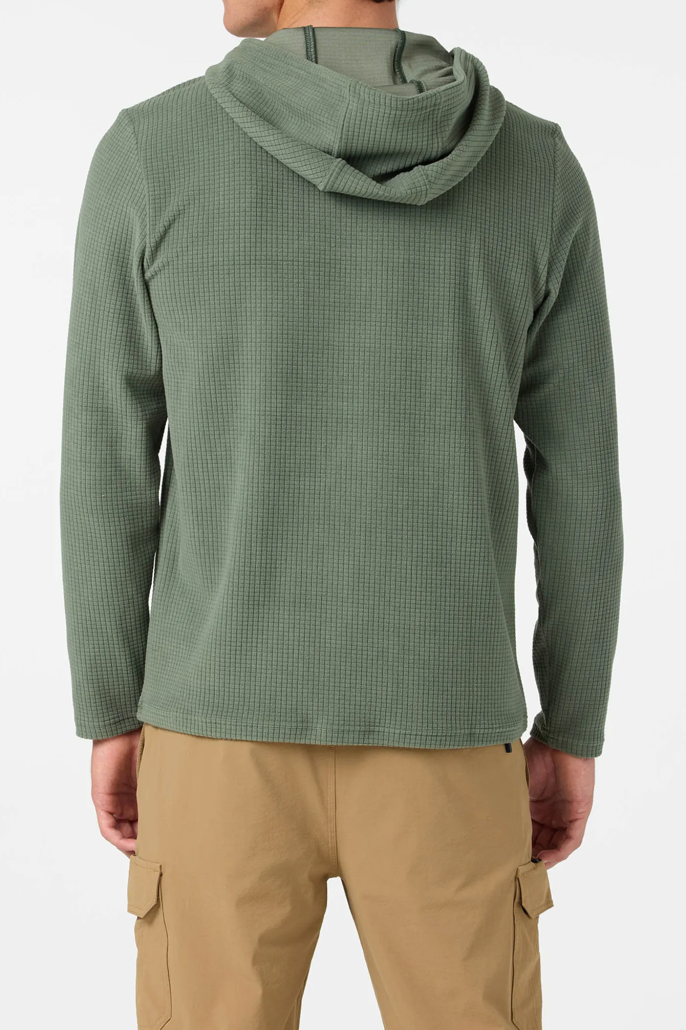 TRVLR Hooded Quarter Zip Long Sleeve Pullover