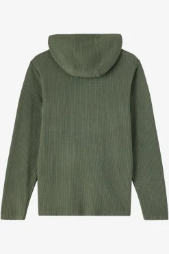 TRVLR Hooded Quarter Zip Long Sleeve Pullover