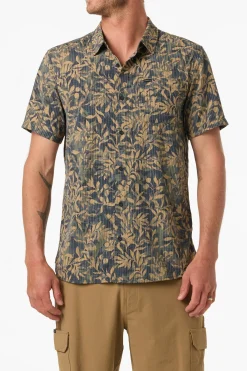 TRVLR Perforated Printed Standard Fit Shirt