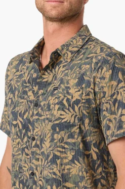 TRVLR Perforated Printed Standard Fit Shirt