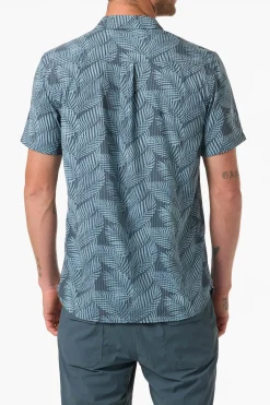 TRVLR Perforated Printed Standard Fit Shirt