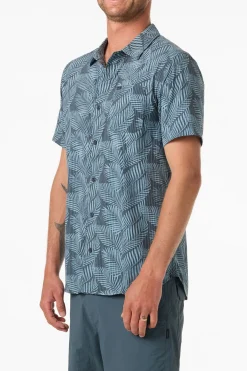 TRVLR Perforated Printed Standard Fit Shirt