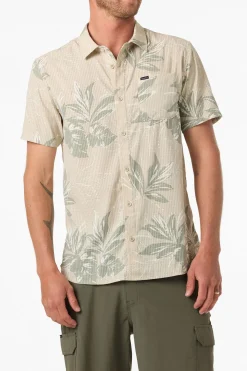 TRVLR Perforated Printed Standard Fit Shirt