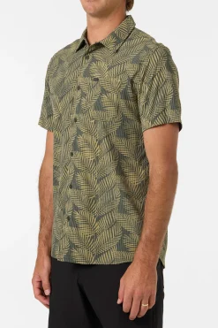TRVLR Perforated Printed Standard Fit Shirt