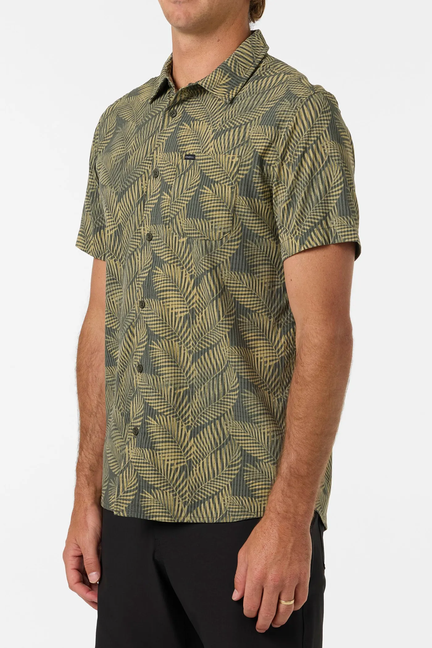 TRVLR Perforated Printed Standard Fit Shirt