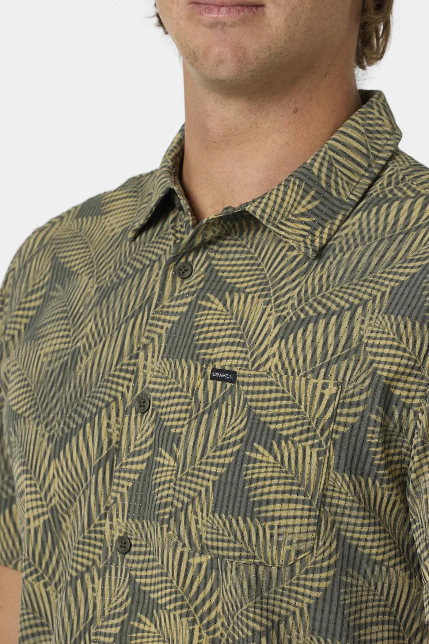 TRVLR Perforated Printed Standard Fit Shirt