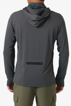 TRVLR UPF Elevated Hooded Long Sleeve Pullover