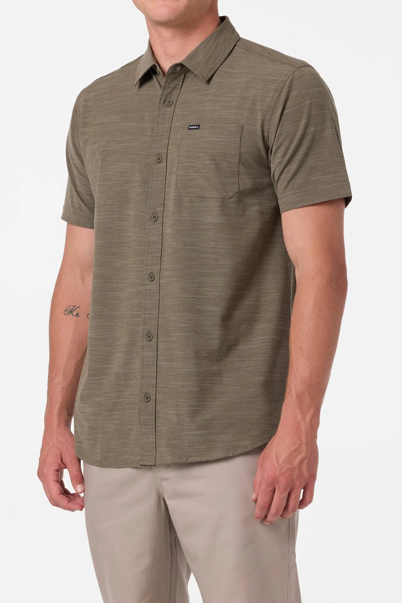 UPF Slub Solid Standard Fit Shirt