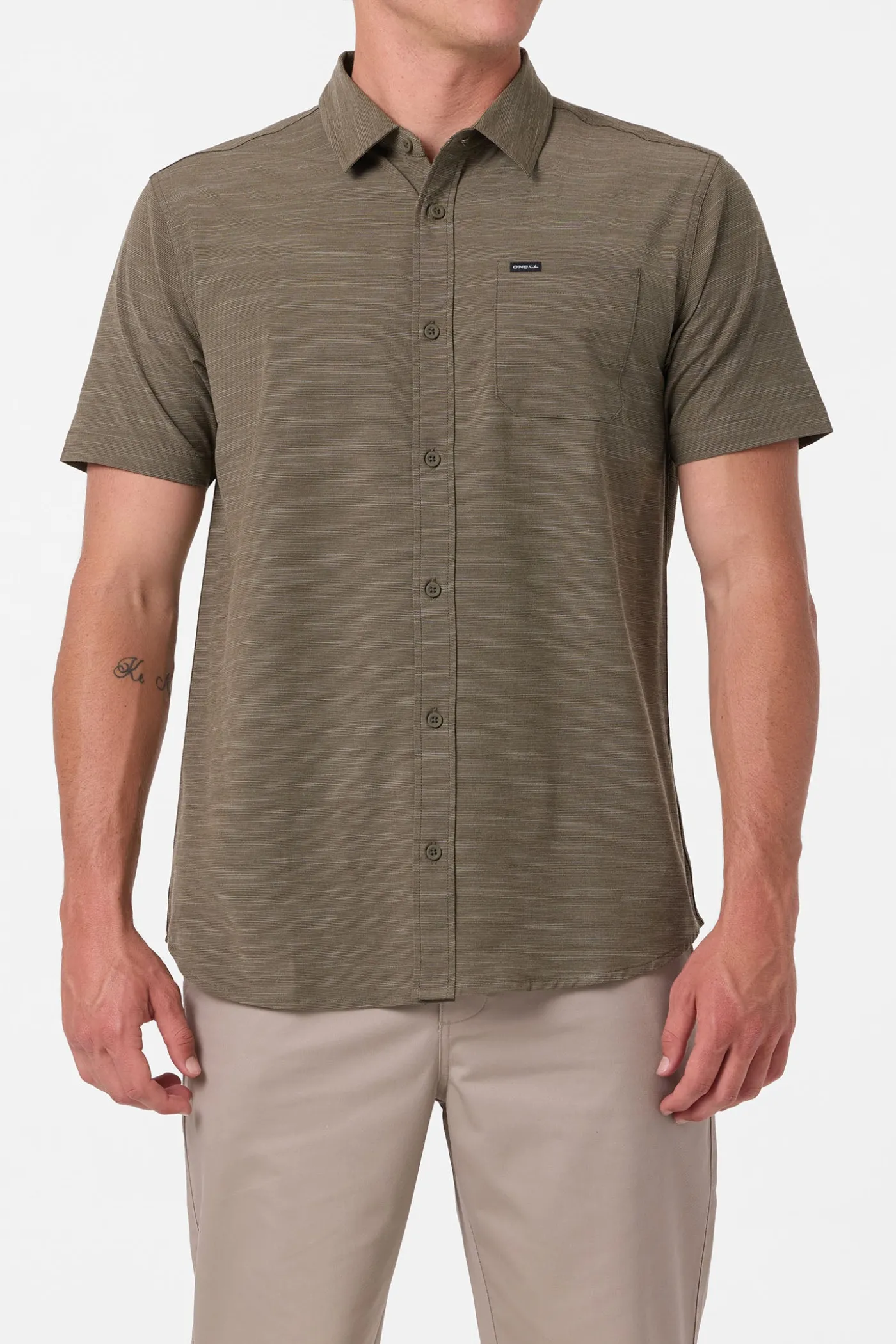 UPF Slub Solid Standard Fit Shirt