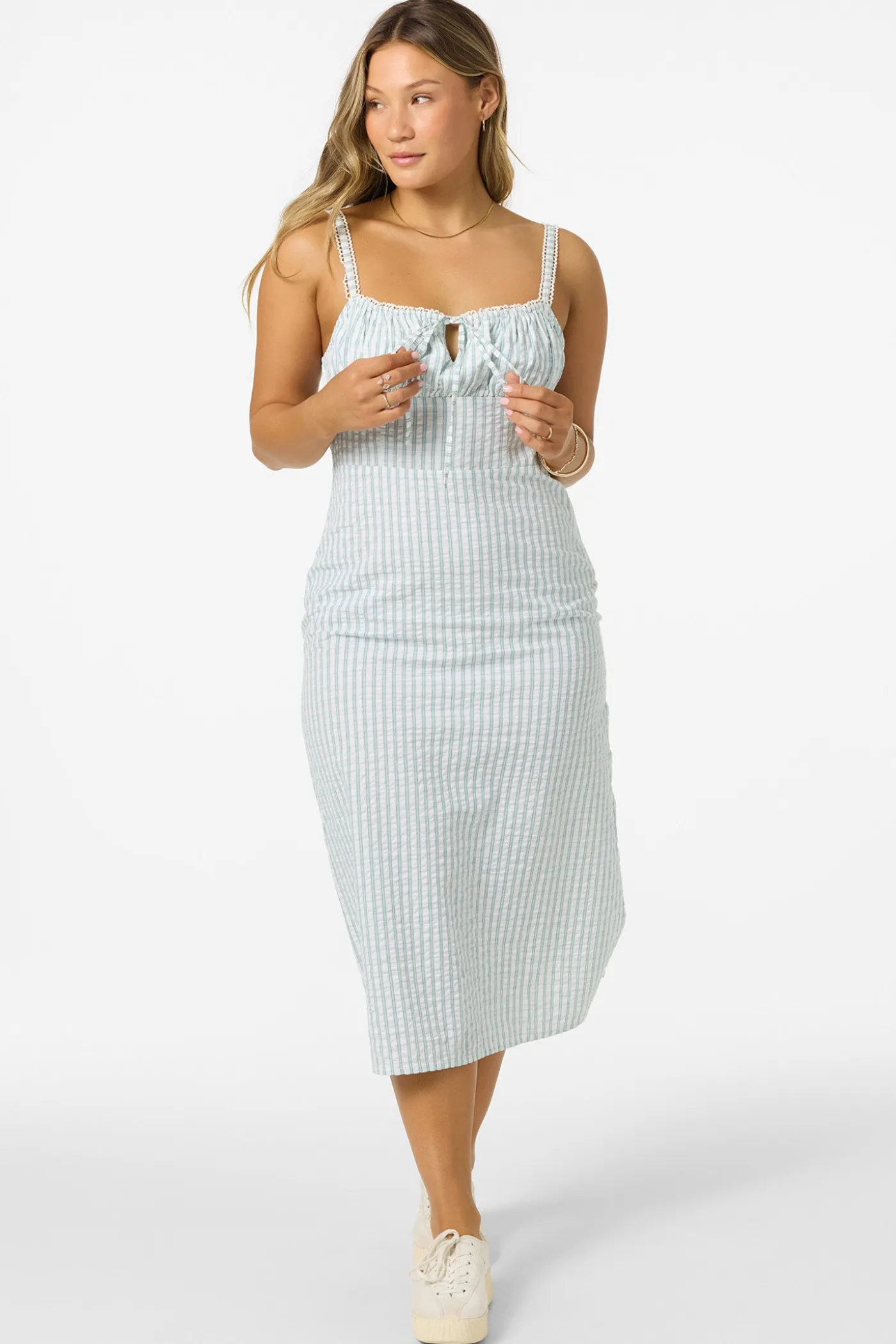 Wiley Plaid Dress Midi Dress