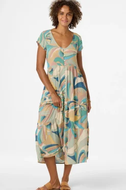 Zygrid Butterfly Midi Dress