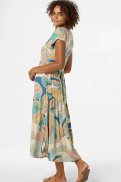 Zygrid Butterfly Midi Dress